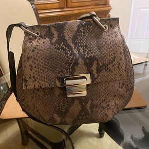 Ivanka Trump snake print crossbody purse